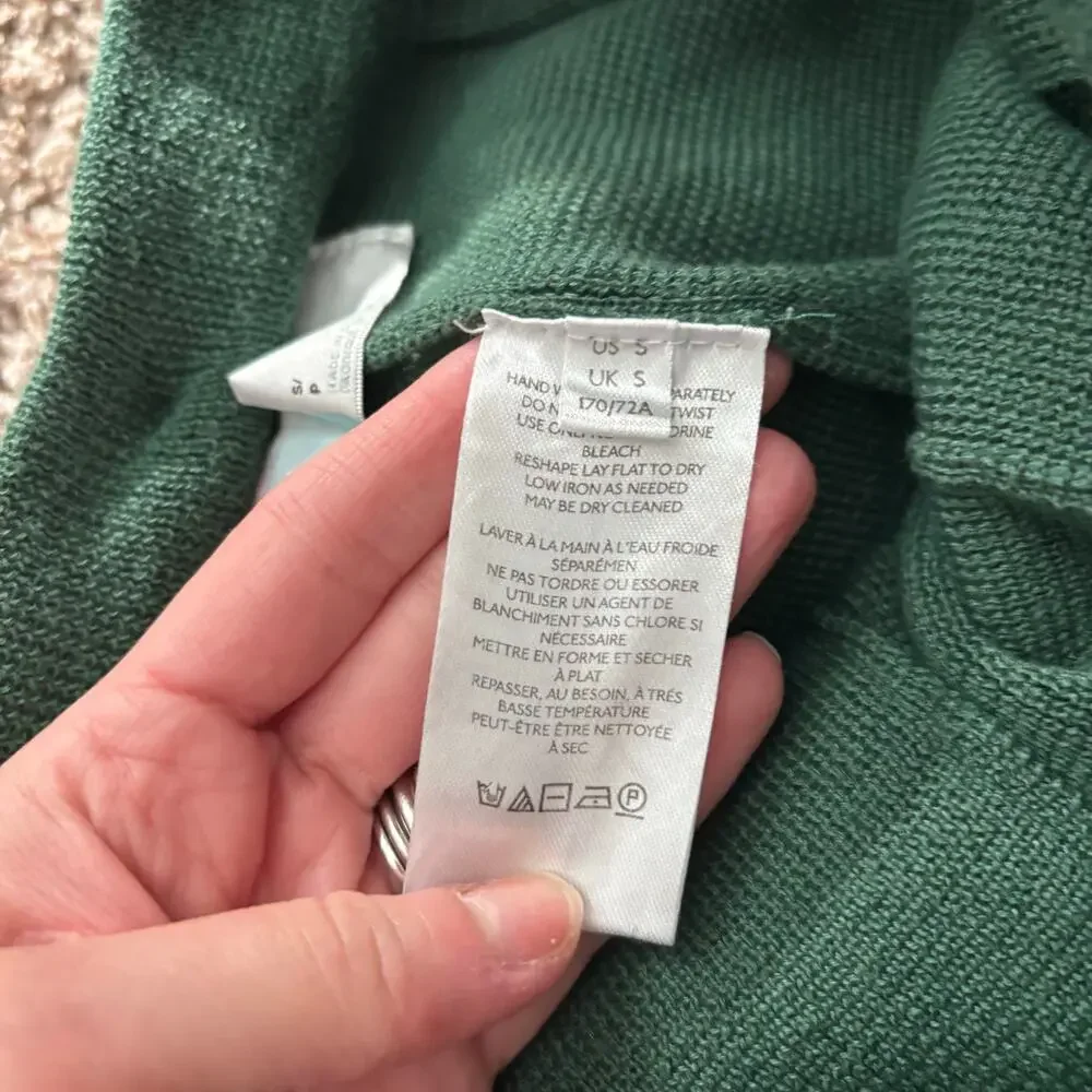 Free People Freya Emerald Spell Knit Linen Sweater Jogger Pant Size SP - Picture 11 of 15